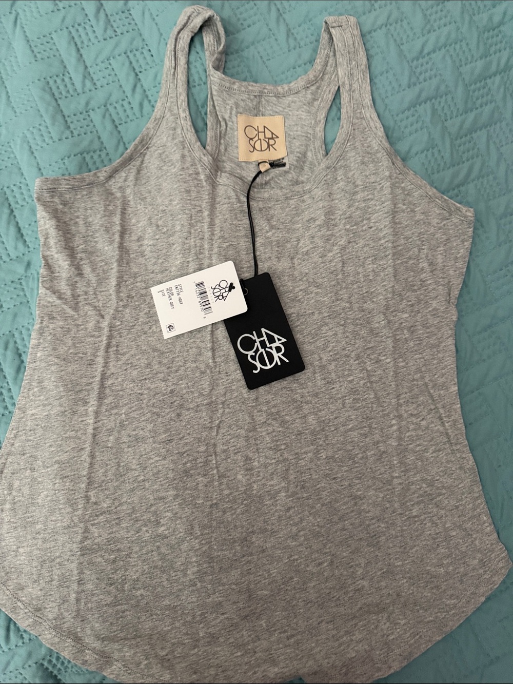 NWT Chaser Grey Racerback Tank Top - Women's